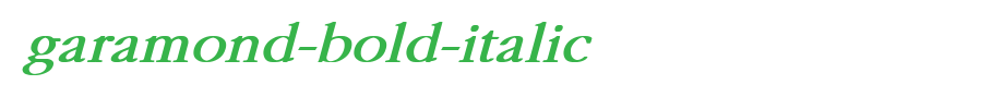 Garamond-Bold-Italic.ttf(艺术字体在线转换器效果展示图)
