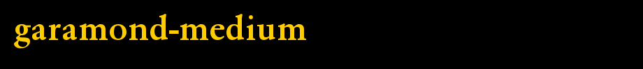 Garamond-Medium.ttf
(Art font online converter effect display)