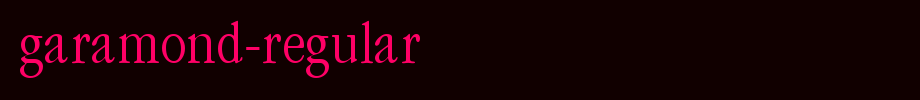 Garamond-Regular.ttf
(Art font online converter effect display)