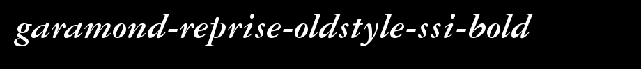 Garamond-Reprise-OldStyle-SSi-Bold.ttf
(Art font online converter effect display)
