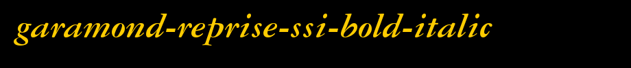 Garamond-Reprise-SSi-Bold-Italic.ttf
(Art font online converter effect display)