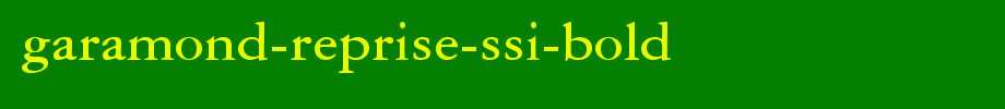 Garamond-Reprise-SSi-Bold.ttf
(Art font online converter effect display)