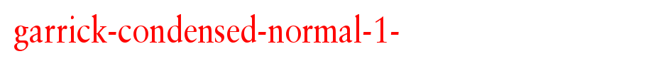 Garrick-Condensed-Normal-1-.ttf(艺术字体在线转换器效果展示图)