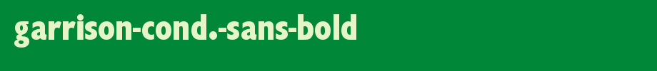 Garrison-Cond.-Sans-BOLD.ttf
(Art font online converter effect display)