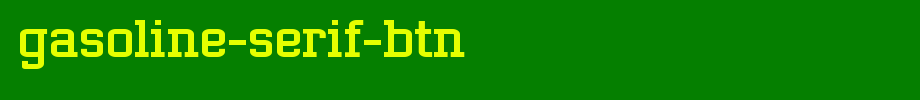 Gasoline-Serif-BTN.ttf(字体效果展示)