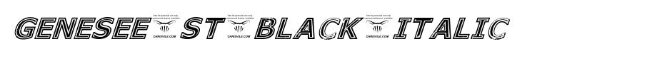 Genesee-St-Black-Italic.ttf(字体效果展示)