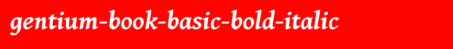 Gentium-Book-Basic-Bold-Italic.ttf(艺术字体在线转换器效果展示图)