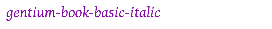 Gentium-Book-Basic-Italic.ttf(艺术字体在线转换器效果展示图)