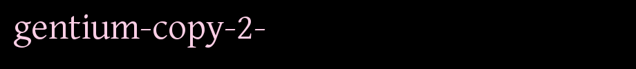 Gentium-copy-2-.ttf(艺术字体在线转换器效果展示图)