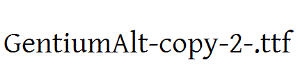 GentiumAlt-copy-2-.ttf(字体效果展示)