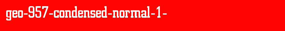 Geo-957-Condensed-Normal-1-.ttf
(Art font online converter effect display)