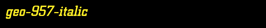 Geo-957-Italic.ttf(艺术字体在线转换器效果展示图)