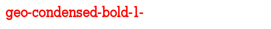 Geo-Condensed-Bold-1-.ttf(艺术字体在线转换器效果展示图)
