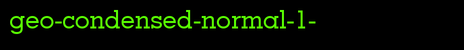 Geo-Condensed-Normal-1-.ttf
(Art font online converter effect display)