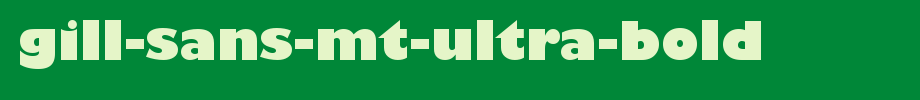 Gill-Sans-MT-Ultra-Bold.ttf(艺术字体在线转换器效果展示图)