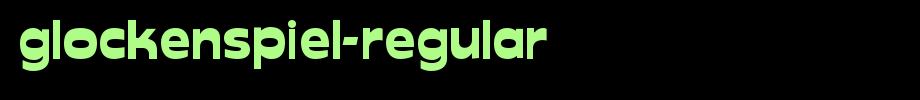 Glockenspiel-Regular.ttf(艺术字体在线转换器效果展示图)
