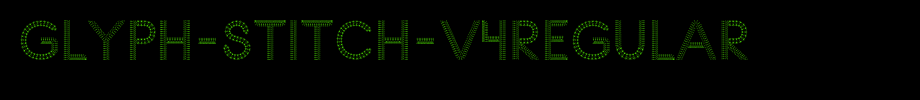 Glyph-Stitch-v4Regular.ttf(字体效果展示)