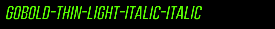 Gobold-Thin-Light-Italic-Italic.ttf(艺术字体在线转换器效果展示图)