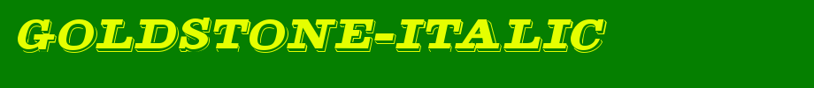 Goldstone-Italic.ttf(字体效果展示)