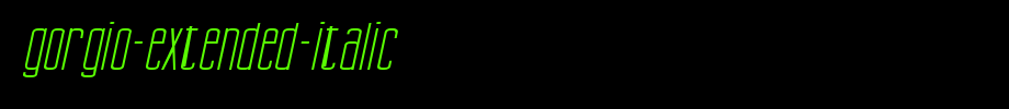 Gorgio-Extended-Italic.ttf(艺术字体在线转换器效果展示图)