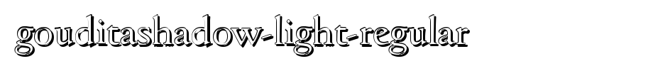 GouditaShadow-Light-Regular.ttf(字体效果展示)