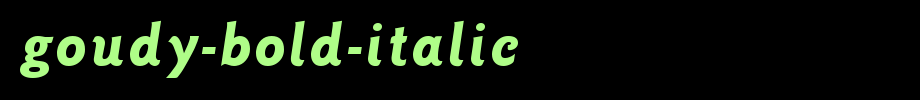 Goudy-Bold-Italic.ttf(艺术字体在线转换器效果展示图)