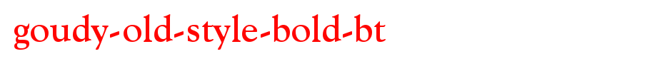 Goudy-Old-Style-Bold-BT.ttf(字体效果展示)