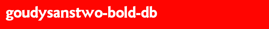 GoudySansTwo-Bold-DB.ttf(艺术字体在线转换器效果展示图)