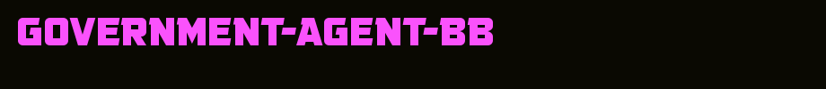Government-Agent-BB.ttf(艺术字体在线转换器效果展示图)