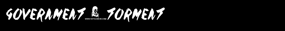 Government-Torment.otf(字体效果展示)
