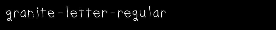 Granite-Letter-Regular.ttf
(Art font online converter effect display)