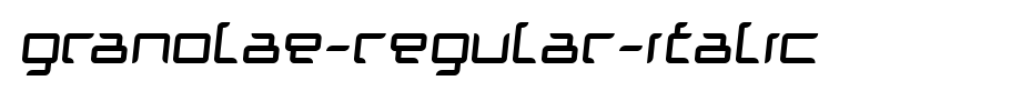 Granolae-Regular-Italic.ttf(艺术字体在线转换器效果展示图)