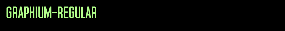 Graphium-Regular.ttf(艺术字体在线转换器效果展示图)