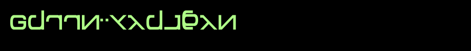 Green-Martian.ttf(艺术字体在线转换器效果展示图)