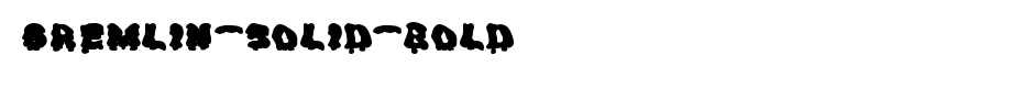 Gremlin-Solid-Bold.ttf(艺术字体在线转换器效果展示图)