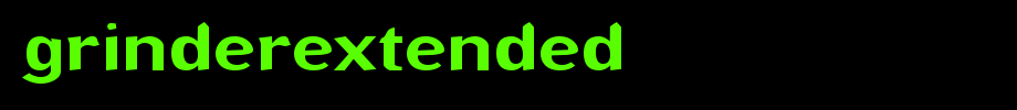 GrinderExtended.ttf(艺术字体在线转换器效果展示图)