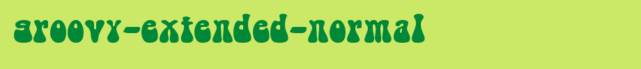 Groovy-Extended-Normal.ttf(艺术字体在线转换器效果展示图)