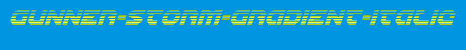 Gunner-Storm-Gradient-Italic.ttf
(Art font online converter effect display)