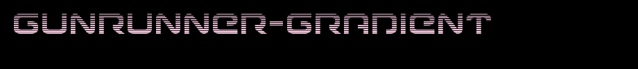 Gunrunner-Gradient.ttf(字体效果展示)