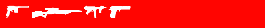 Guns.ttf(艺术字体在线转换器效果展示图)