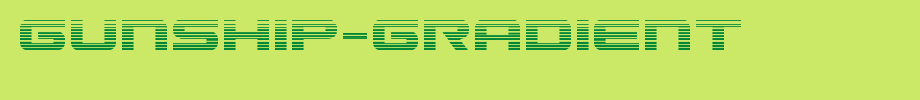 Gunship-Gradient.ttf
(Art font online converter effect display)
