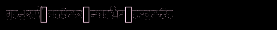 Gurmukhi-Chalk-script-Regular.ttf(艺术字体在线转换器效果展示图)