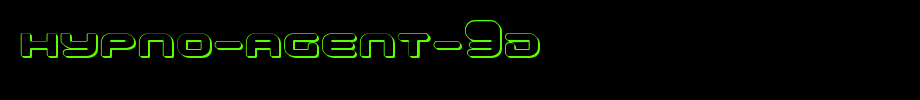 HYPNO-Agent-3D.ttf(艺术字体在线转换器效果展示图)