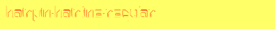 Hairpin-Hairline-Regular.ttf
(Art font online converter effect display)