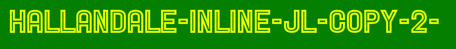 Hallandale-Inline-JL-copy-2-.ttf
(Art font online converter effect display)