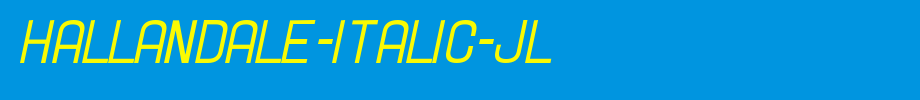 Hallandale-Italic-JL.ttf(字体效果展示)