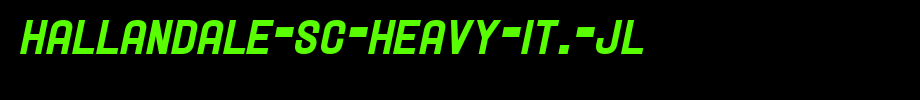 Hallandale-SC-Heavy-It.-JL.ttf
(Art font online converter effect display)