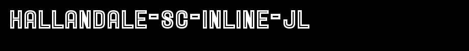 Hallandale-SC-Inline-JL.ttf(字体效果展示)