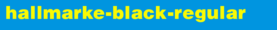 Hallmarke-Black-Regular.ttf(艺术字体在线转换器效果展示图)