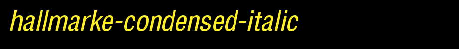 Hallmarke-Condensed-Italic.ttf(艺术字体在线转换器效果展示图)